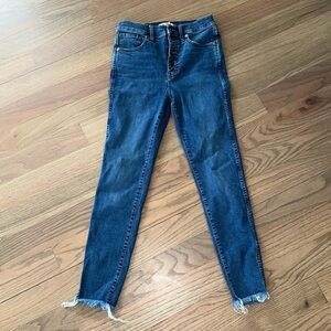 Madewell 10” High Rise skinny jeans
